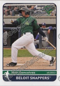 2012 Beloit Snappers Jhonathan Jhon Goncalves