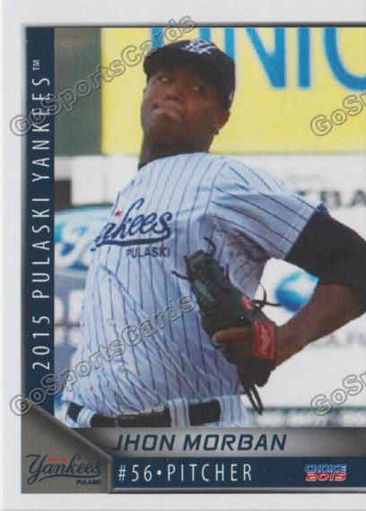 2015 Pulaski Yankees Jhon Morban