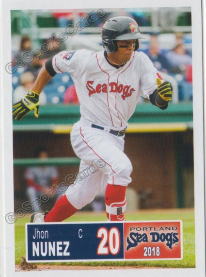 2018 Portland Sea Dogs Jhon Nunez