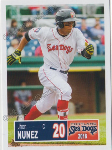 2018 Portland Sea Dogs Jhon Nunez