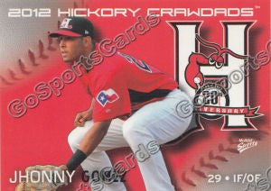 2012 Hickory Crawdads Jhonny Gomez
