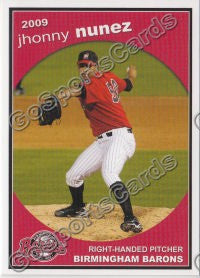 2009 Birmingham Barons Jhonny Nunez