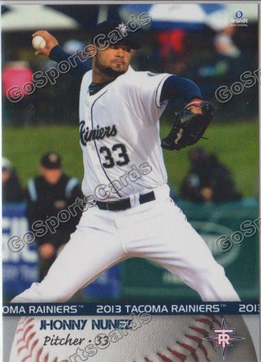 2013 Tacoma Rainiers Jhonny Nunez
