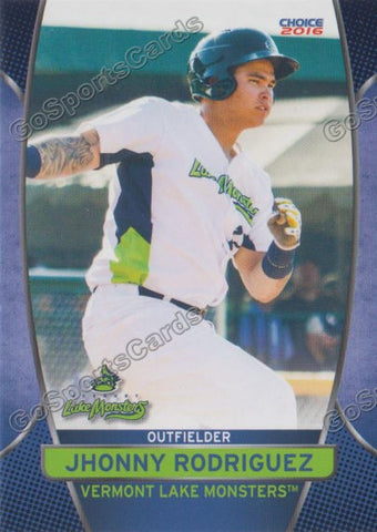 2016 Vermont Lake Monsters Jhonny Rodriguez