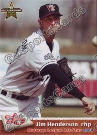 2009 MidWest League All Star Western Division Jim Henderson