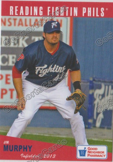 2013 Reading Fightins Phils Updated SGA 2nd Jim Murphy