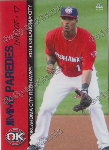 2013 Oklahoma City RedHawks Jimmy Paredes