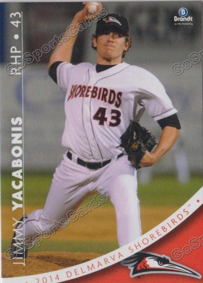 2014 Delmarva Shorebirds Jimmy Yacabonis