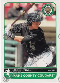 2012 Kane County Cougars Jin Ho Shin