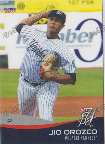 2017 Pulaski Yankees Jio Orozco