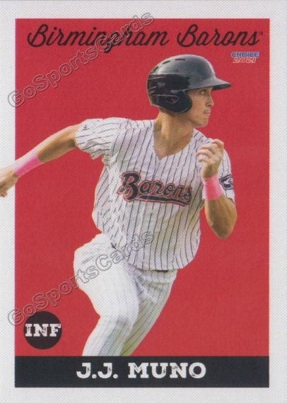 2021 Birmingham Barons JJ Muno