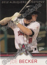 2012 Albuquerque Isotopes Joe Becker
