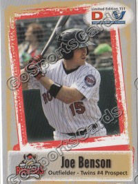 2011 New Britain Rock Cats DAV Joe Benson