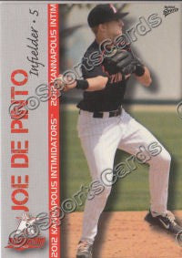 2012 Kannapolis Intimidators Joe De Pinto