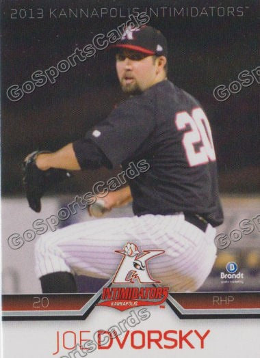 2013 Kannapolis Intimidators Joe Dvorsky
