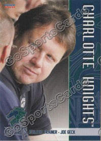 2011 Charlotte Knights Joe Geck