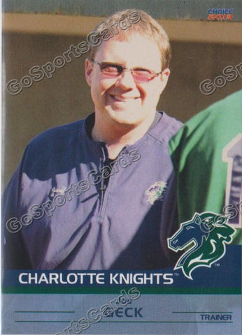 2013 Charlotte Knights Joe Geck