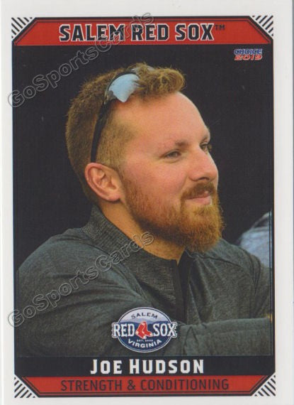 2019 Salem Red Sox Joe Hudson