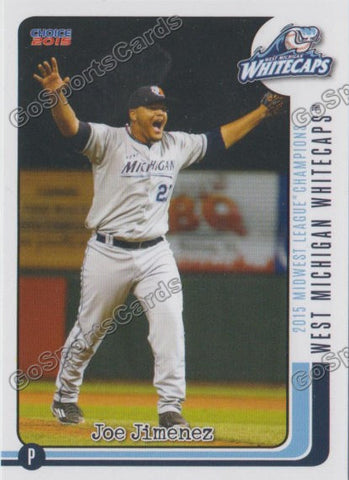 2015 West Michigan WhiteCaps Champions Joe Jimenez