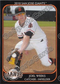 2010 San Jose Giants Joel Weeks