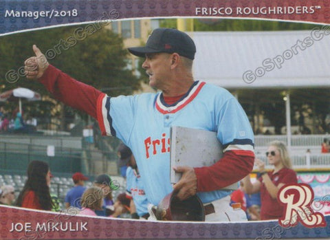 2018 Frisco RoughRiders Joe Mikulik