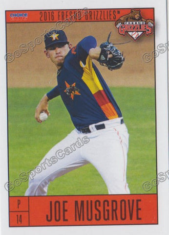 2016 Fresno Grizzlies Joe Musgrove