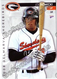 2008 Delmarva Shorebirds Joe Nowicki