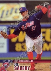 2009 Reading Phillies Update Joe Savery #23