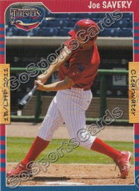 2011 Clearwater Threshers Joe Savery