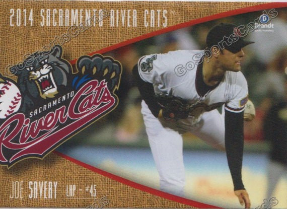 2014 Sacramento River Cats Joe Savery
