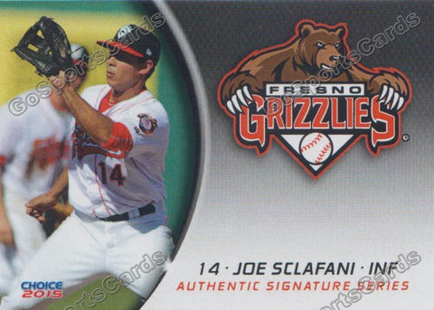 2015 Fresno Grizzlies Joe Sclafani