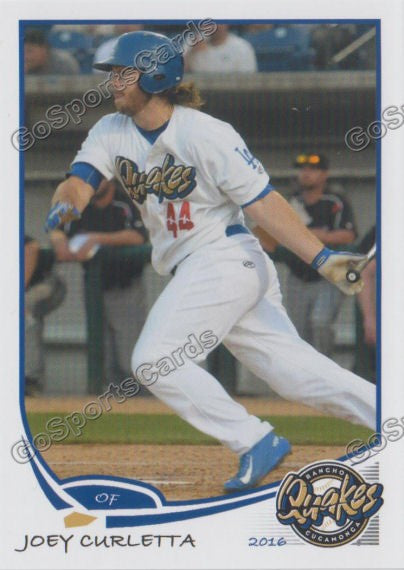 2016 Rancho Cucamonga Quakes Joey Curletta