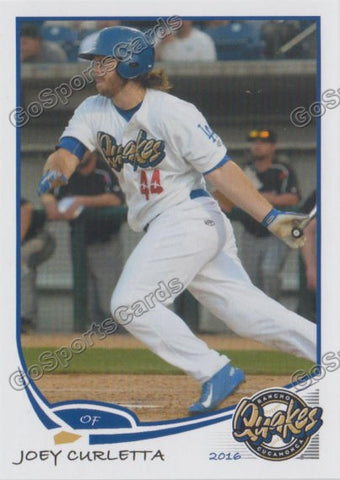 2016 Rancho Cucamonga Quakes Joey Curletta