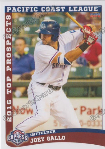 2016 Pacific Coast League Top Prospect PCL Joey Gallo