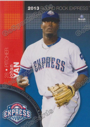 2013 Round Rock Express Johan Yan