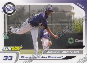 2012 Grand Junction Rockies Johendi Jiminian