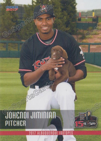 2017 Albuquerque Isotopes Johendi Jiminian