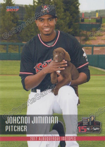 2017 Albuquerque Isotopes Johendi Jiminian
