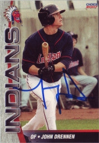 Johnny John Drennen 2007 Choice Kinston Indians (Autograph)