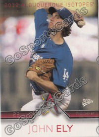 2012 Albuquerque Isotopes John Ely