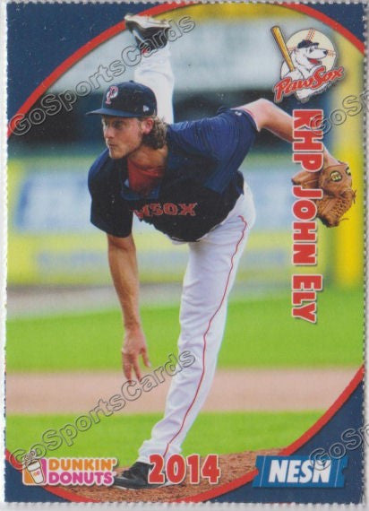 2014 Pawtucket Red Sox SGA Dunkin Donuts John Ely