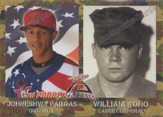 2014 Salem Keizer Volcanoes Military SGA Johneshwy Fargas