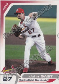 2012 Springfield Cardinals John Gast