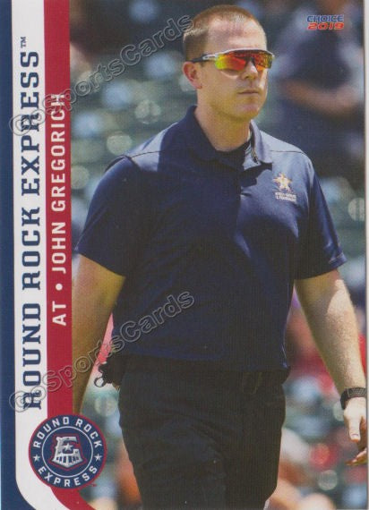 2019 Round Rock Express John Gregorich