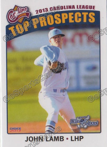 2013 Carolina League Top Prospect John Lamb