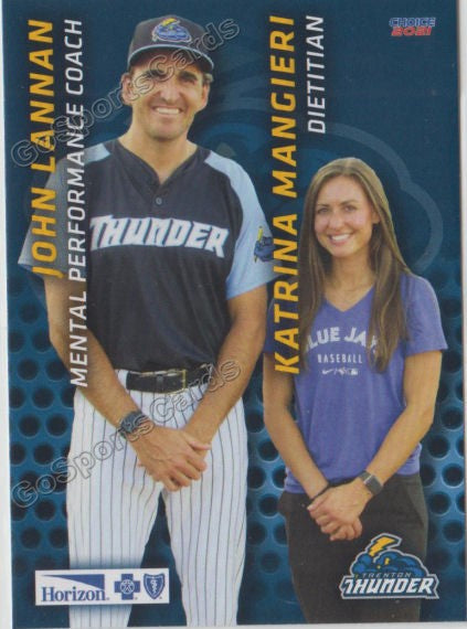 2021 Buffalo Bisons Trenton Thunder John Lannan Katrina Mangieri