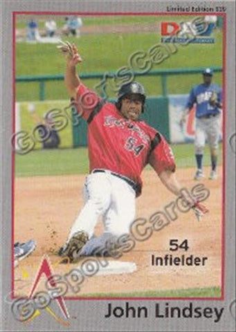 2010 albuquerque Isotopes DAV #339 John Lindsey