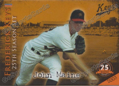 2013 Frederick Keys 25 Anniversary John Maine