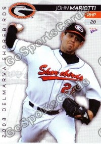 2008 Delmarva Shorebirds John Mariotti
