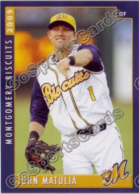 2009 Montgomery Biscuits John Matulia